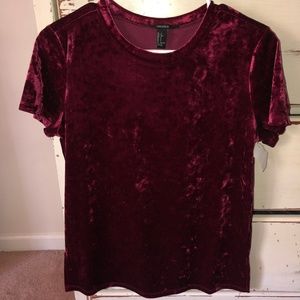 Velvet Cropped Shirt